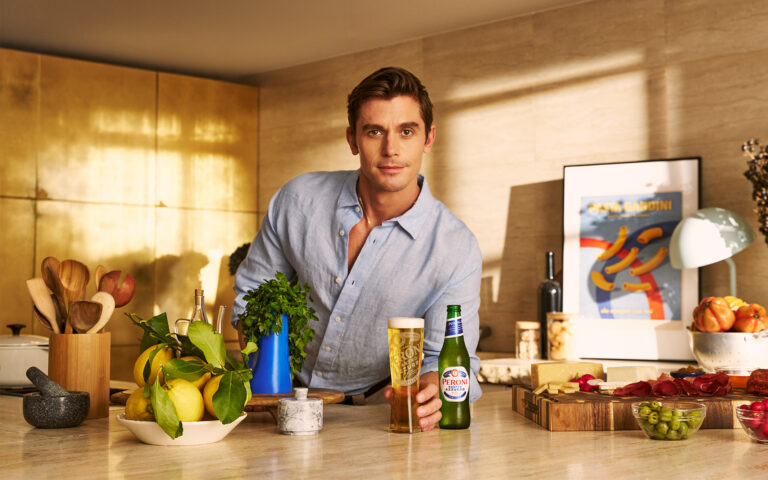 Antoni Porowski for Peroni. PHOTO COURTESY OF PERONI.