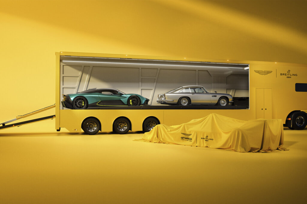 Breitling x Aston Martin Aramco Formula One. Photo retrieved from The Book For Men, courtesy of Breitling.