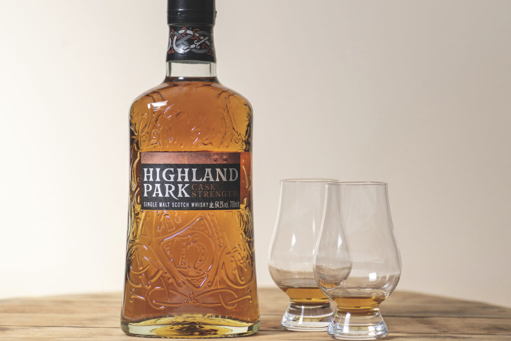 Cask Strength Release No.3 high res lifestyle shot with glasses