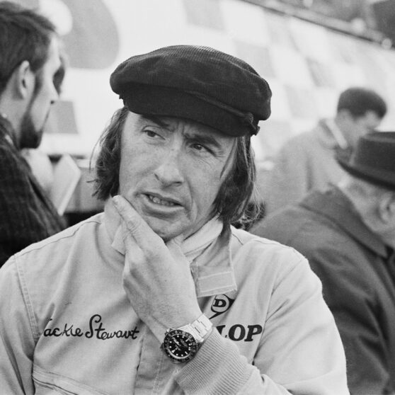 Champion racing driver Jackie Stewart, UK, 6th March 1970. (Photo by Norman Quicke/Daily Express/Getty Images)