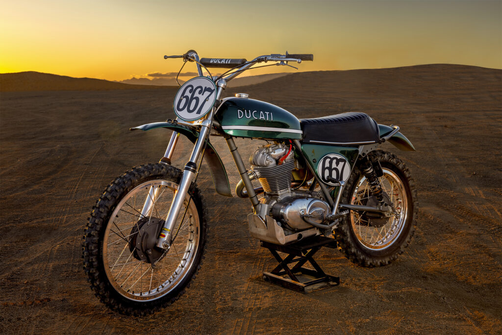 RESTORING AND RACING A 1971 DUCATI DIRT-BIKE, WITH CEO JASON CHINNOCK. PHOTO BY CARA BLOCH.