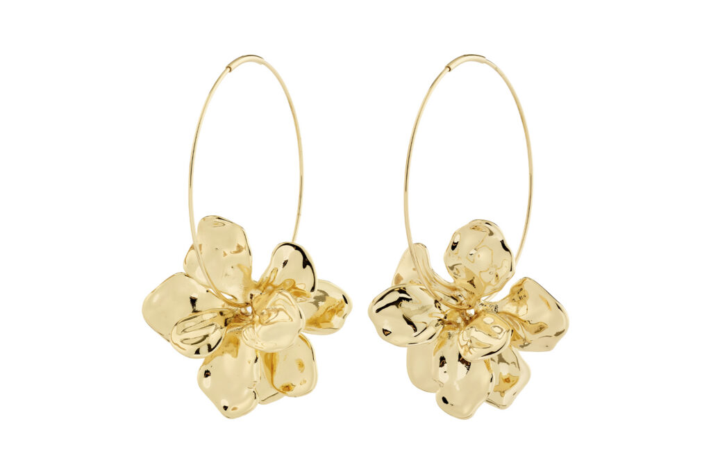 Pilgrim Lunith Recycled Flower Pendant Earrings