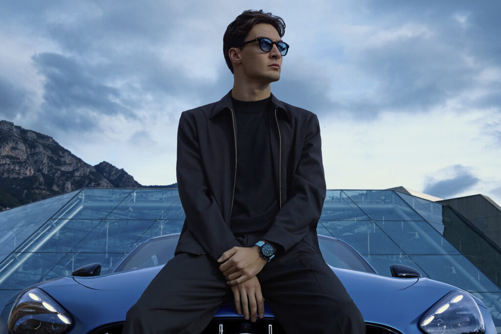 George Russell interview for the Book For Men Spring-Summer 2026. PHOTO BY Chris Noltekuhlmann COURTESY OF IWC.