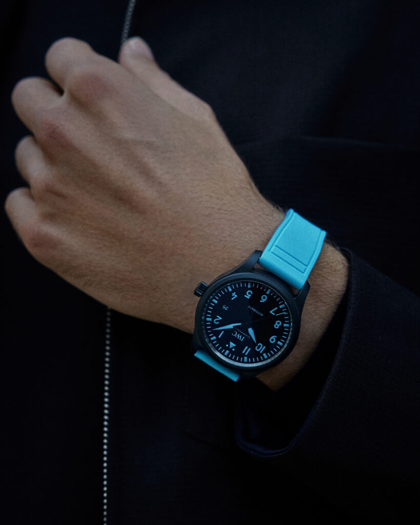 George Russell interview for the Book For Men Spring-Summer 2026. PHOTO BY Chris Noltekuhlmann COURTESY OF IWC.