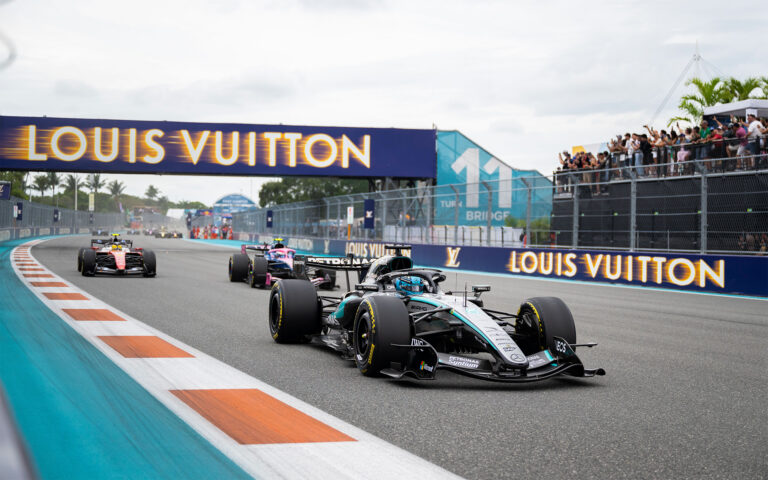 LOUIS VUITTON_MIAMI GRAND PRIX 2026_TRACKSIDE SIGNAGE. PHOTO COURTESY OF LOUIS VUITTON.