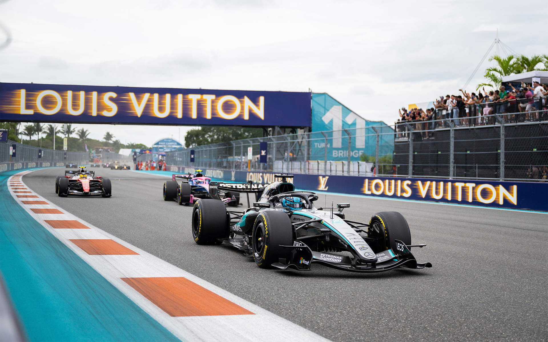 LOUIS VUITTON_MIAMI GRAND PRIX 2026_TRACKSIDE SIGNAGE. PHOTO COURTESY OF LOUIS VUITTON.