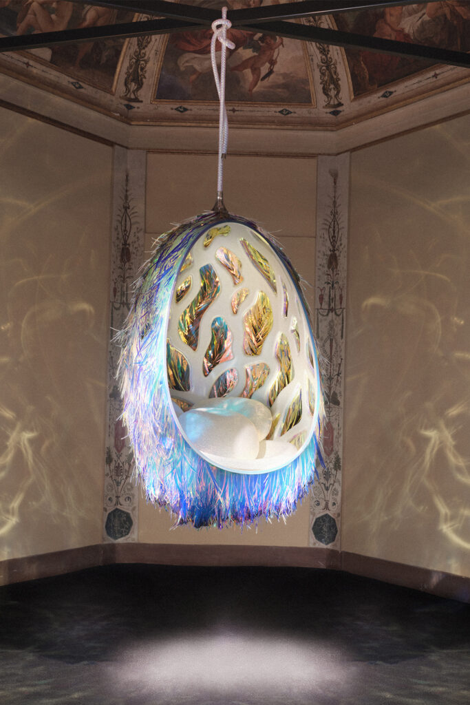 LOUIS VUITTON OBJETS NOMADES DICHROIC COCOON BY ESTUDIO CAMPANA