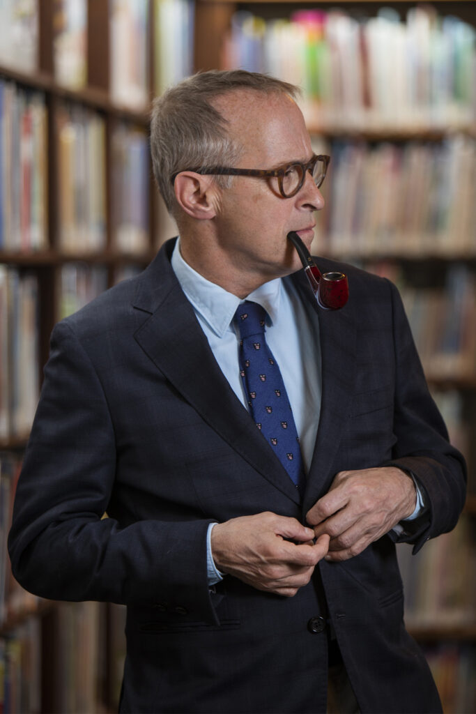 David Sedaris interview on new book, "The Land and Its People." PHOTO BY ANNE FISHBEIN.