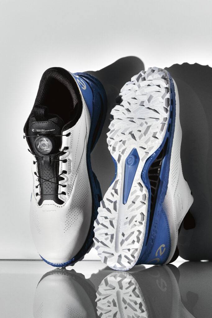 ECCO Golf BIOM C5. Photography by Marc Santos (Westside Studio);
Prop Styling by Suzanne Campos (P1M); Styling by Haley Dach; Photo Assistant: Sara Fleiszig