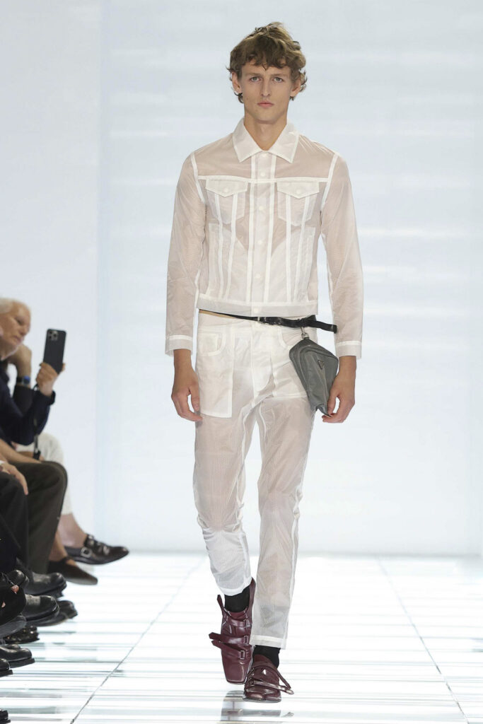 PRADA MENSWEAR SPRING-SUMMER 2027. PHOTO COURTESY OF PRADA.
