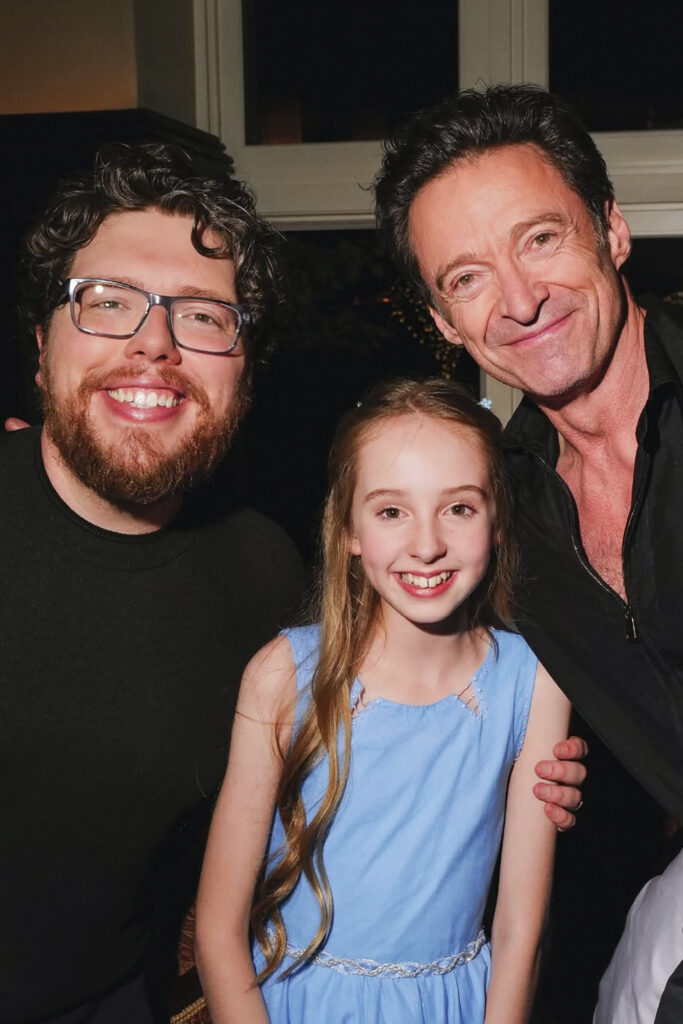 HUGH JACKMAN INTERVIEW AT "THE DEATH OF ROBIN HOOD" RED CARPET PREMIERE. PHOTO COURTESY OF A24.