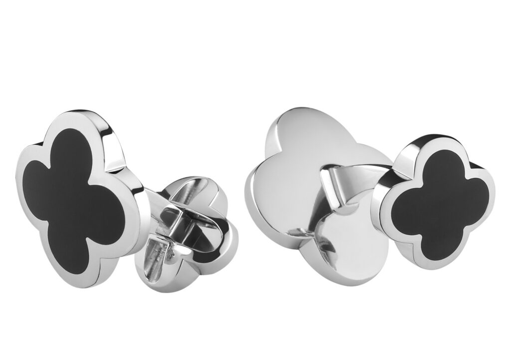 Van Cleef and Arpels Alhambra Cufflinks. Photo retrieved from SHARP Summer 2026.