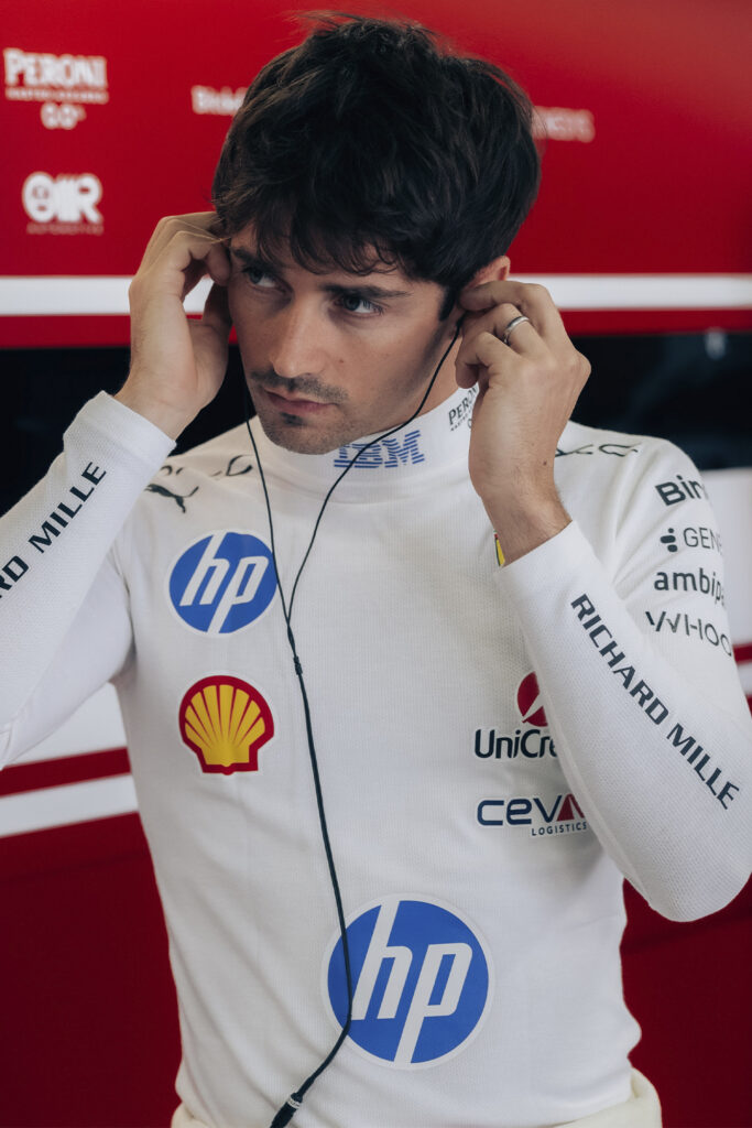 Charles Leclerc courtesy of Ferrari