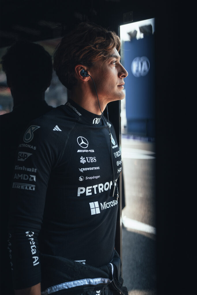 GEORGE RUSSELL. PHOTO COURTESY OF Mercedes-AMG PETRONAS F1 Team 