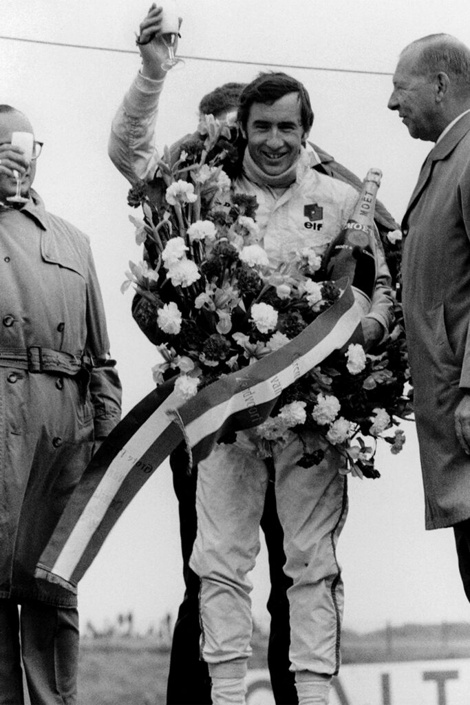 JACKIE STEWART. Photo retrieved from Edery & Lord Communications, courtesy of Moët & Chandon.
