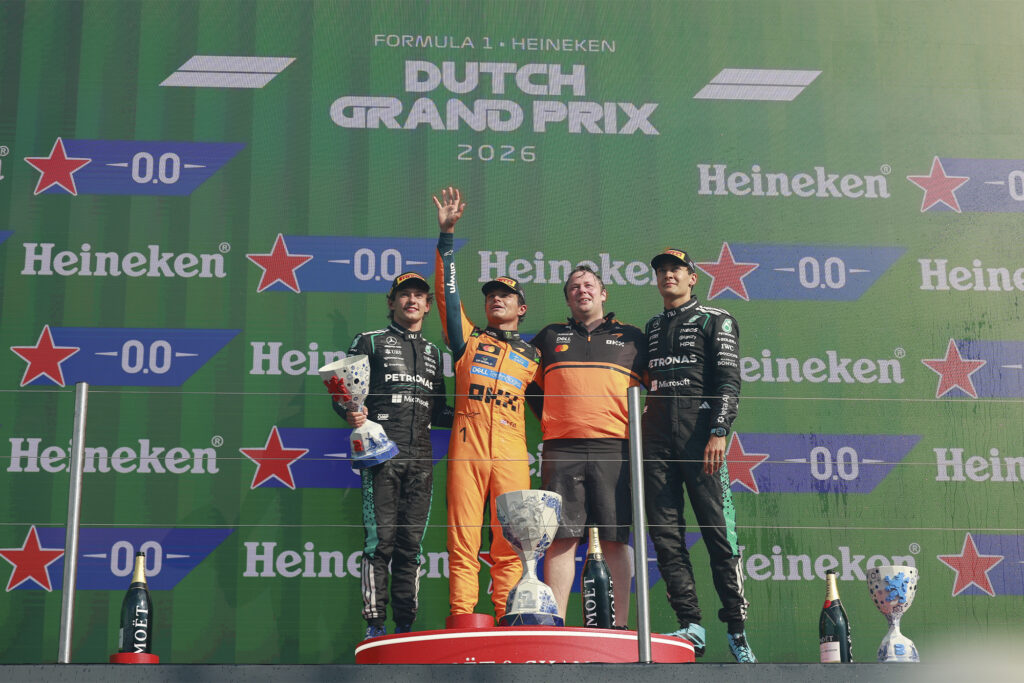 Formula One - Mercedes-AMG PETRONAS F1 Team 2026 Dutch GP Kimi Antonelli George Russell.