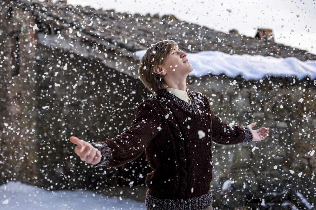 Francesco Ferroni, who plays Cucinelli at age 15 (Credit: Photo by Stefano Schirato)