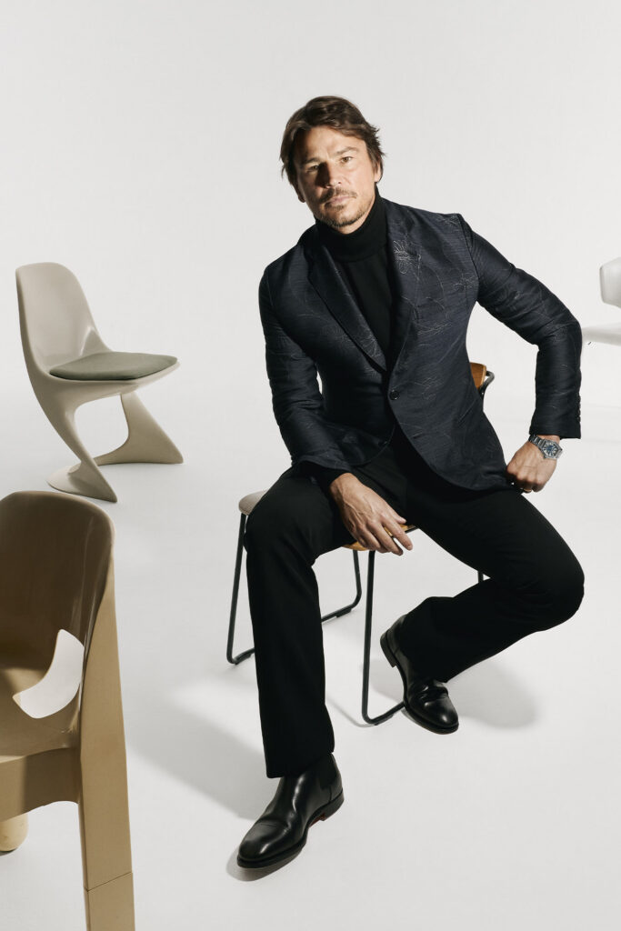 Josh Hartnett FULL LOOK BY HERMÈS WATCH BY IWC
