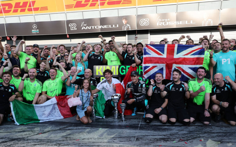 Formula 1 - Mercedes-AMG PETRONAS F1 Team, Italian Grand Prix 2026. Kimi Antonelli, George Russell
