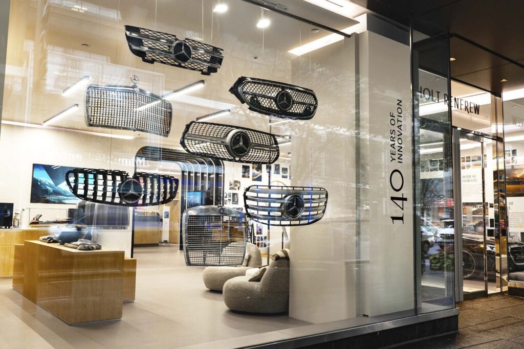 Mercedes-Benz Toronto Holt Renfrew Pop-Up. Photo courtesy of Newswire.