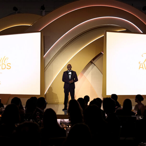 TORONTO, ONTARIO - SEPTEMBER 13: Cameron Bailey speaks onstage during the TIFF Tribute Awards during the 2026 Toronto International Film Festival at Fairmont Royal York on September 13, 2026 in Toronto, Ontario. (Photo by Jemal Countess/WireImage)