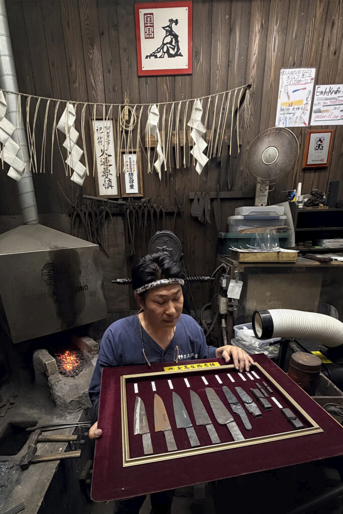 MLF Japan Trip Father-Son Knives. PHOTO BY MICHAEL LA FAVE.
