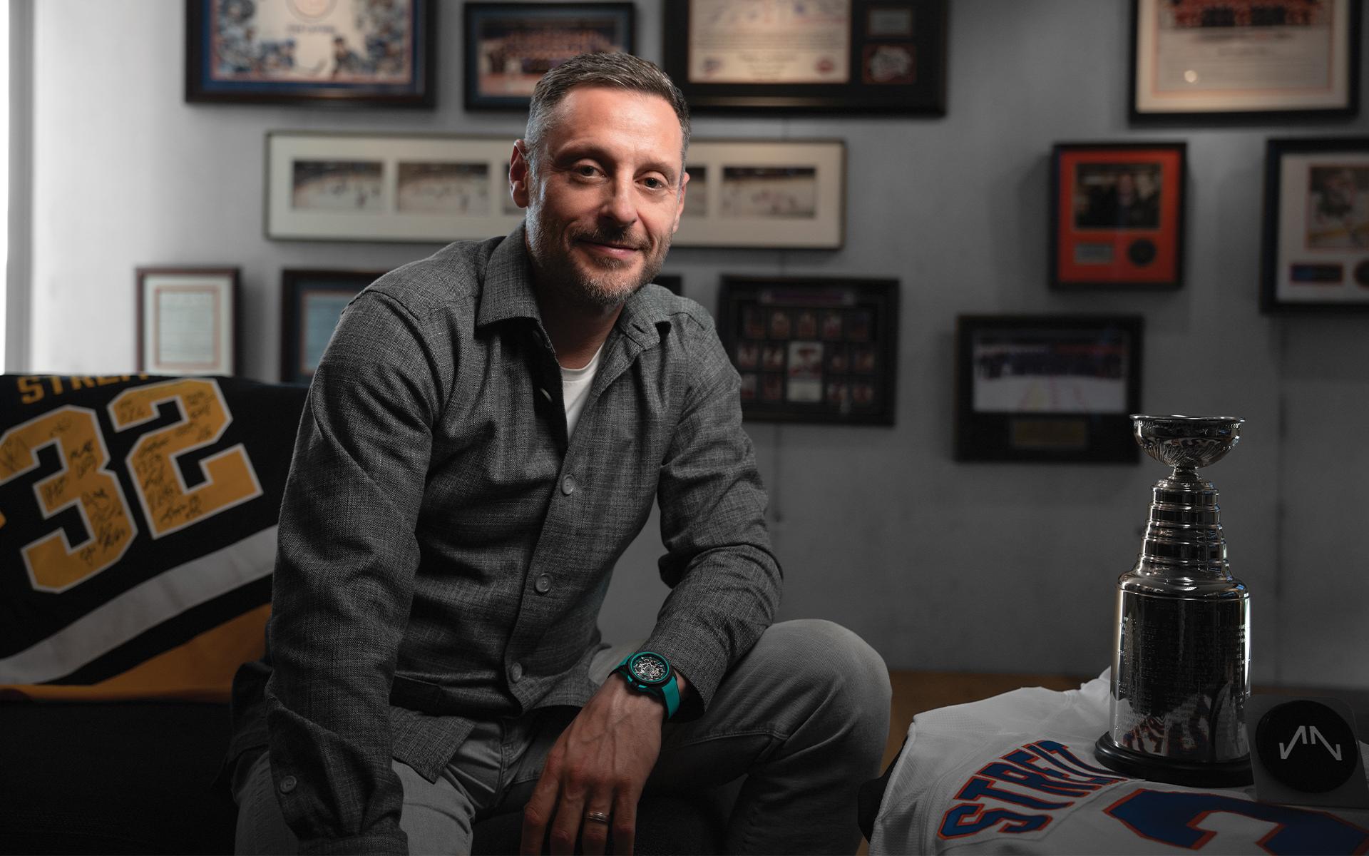 Mark Streit NHL x NORQAIN announcement. PHOTO COURTESY OF NORQAIN