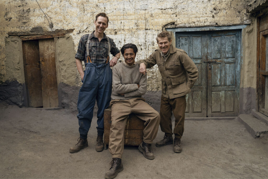 Tom Hiddleston and Genden Phuntsok photo credit Apple TV